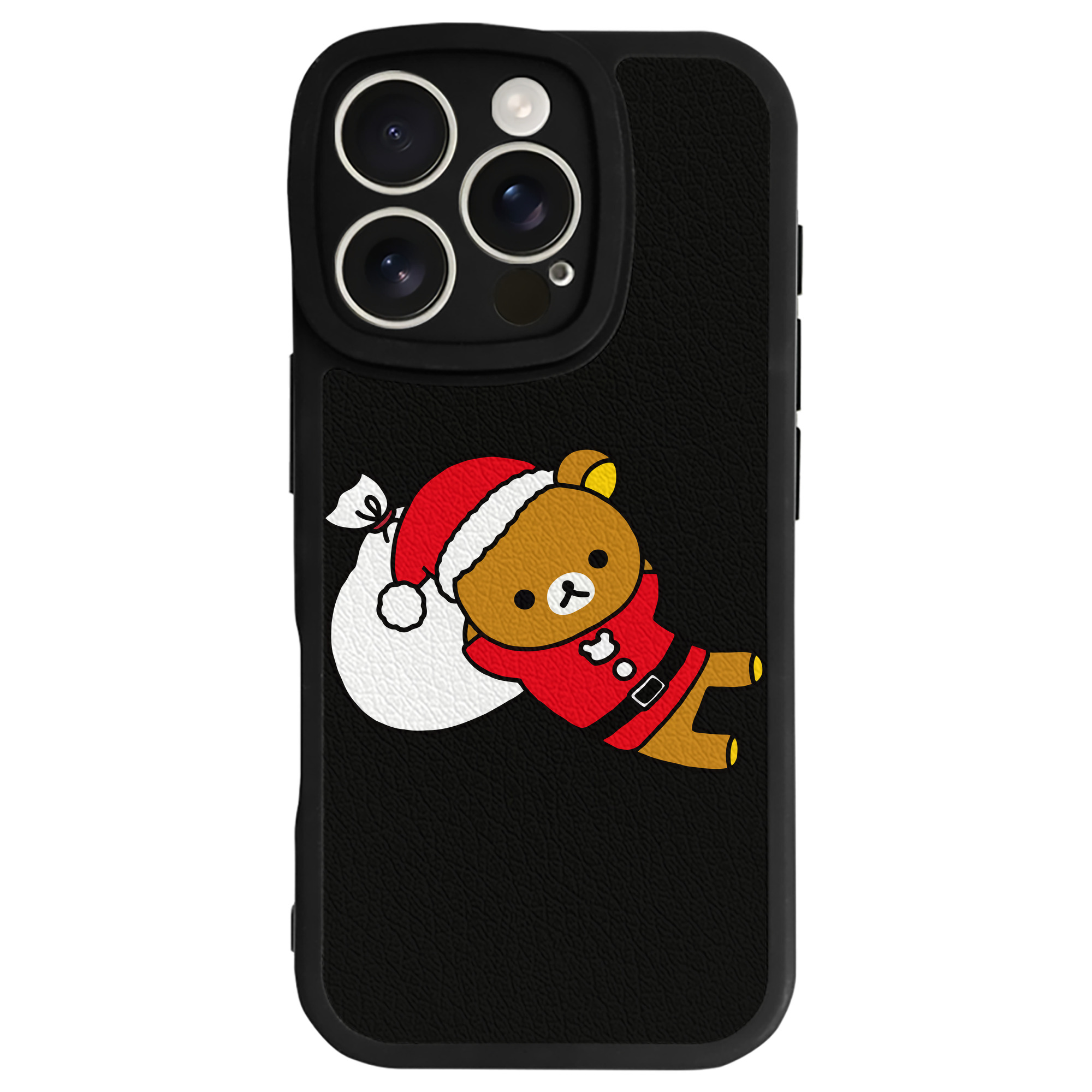 （画像用） リラックマ リラックマ キイロイトリ Rilakkuma Korilakkuma Kiiroitori 【iPhone 16シリーズ対応】シリコンスマホケース（レザー調） 材質：シリコン